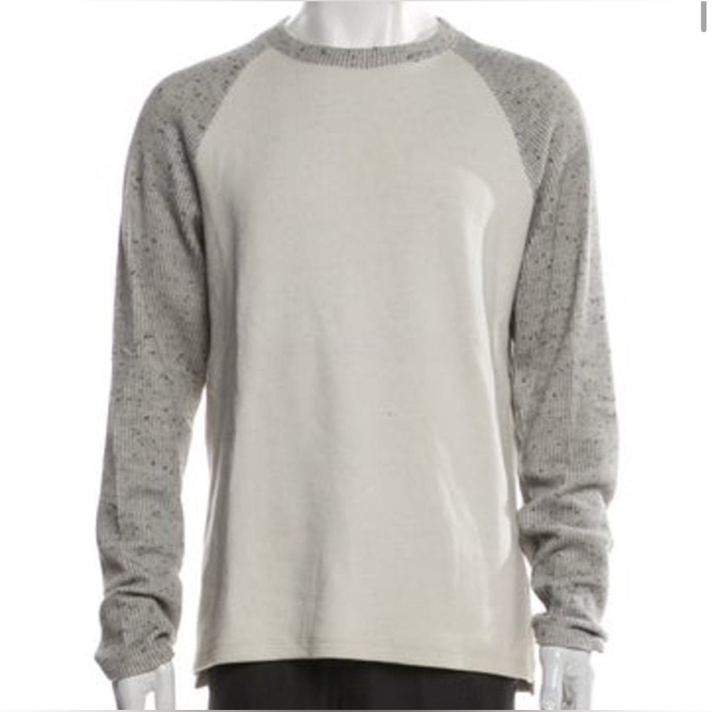 Vince - Sweater, Cotton, White Grey,M